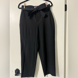 a new day Black Tie-Waist Women's Trousers - size 4